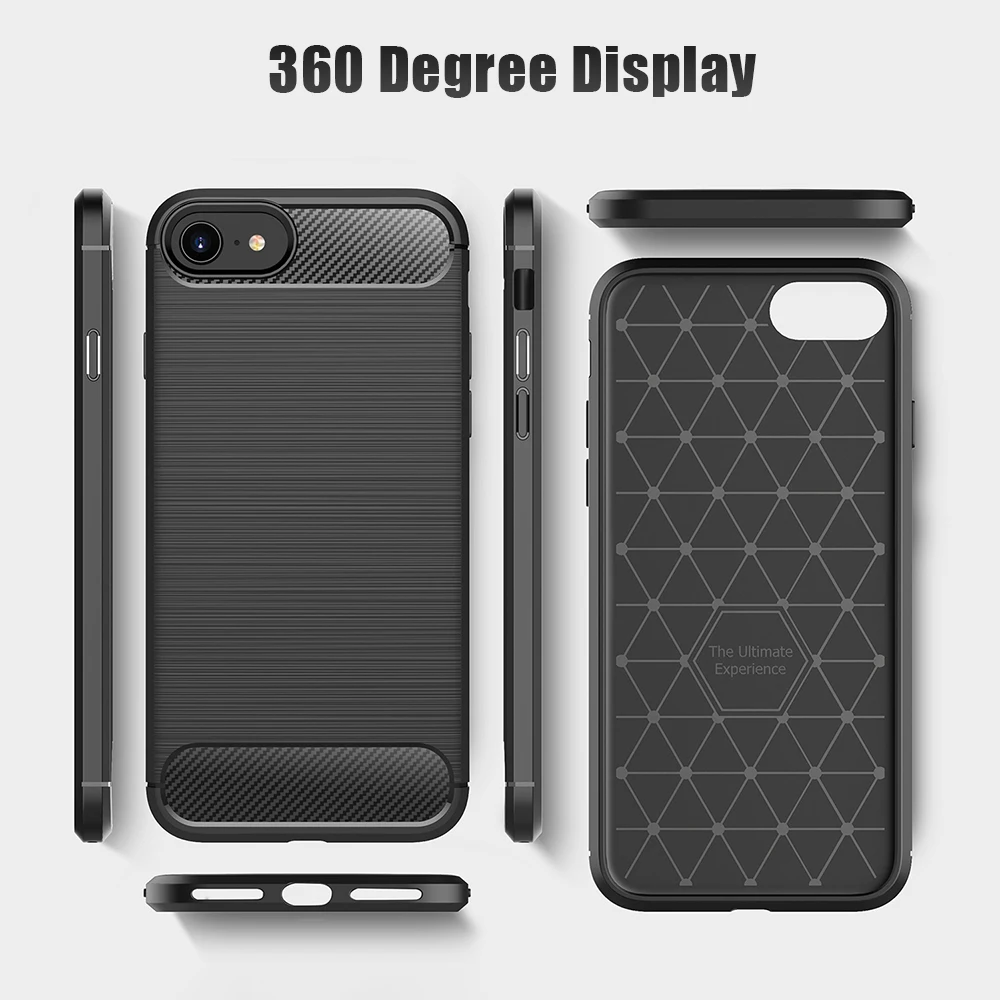 

UFlaxe Soft Case for Apple iPhone 7 8 Plus SE 2020 Shockproof Ultra-thin iPhone XS Max XR iPhone 6 6S 5 5S Cover LS