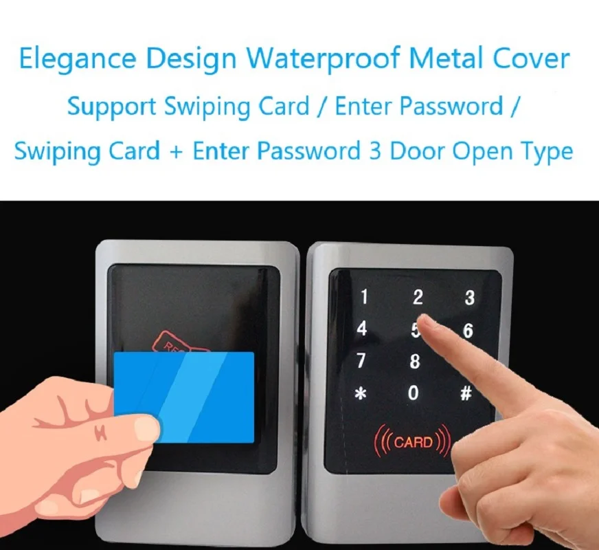 Металлический чехол для RFID 125 кГц WG26/34 считыватель водонепроницаемый сенсорный