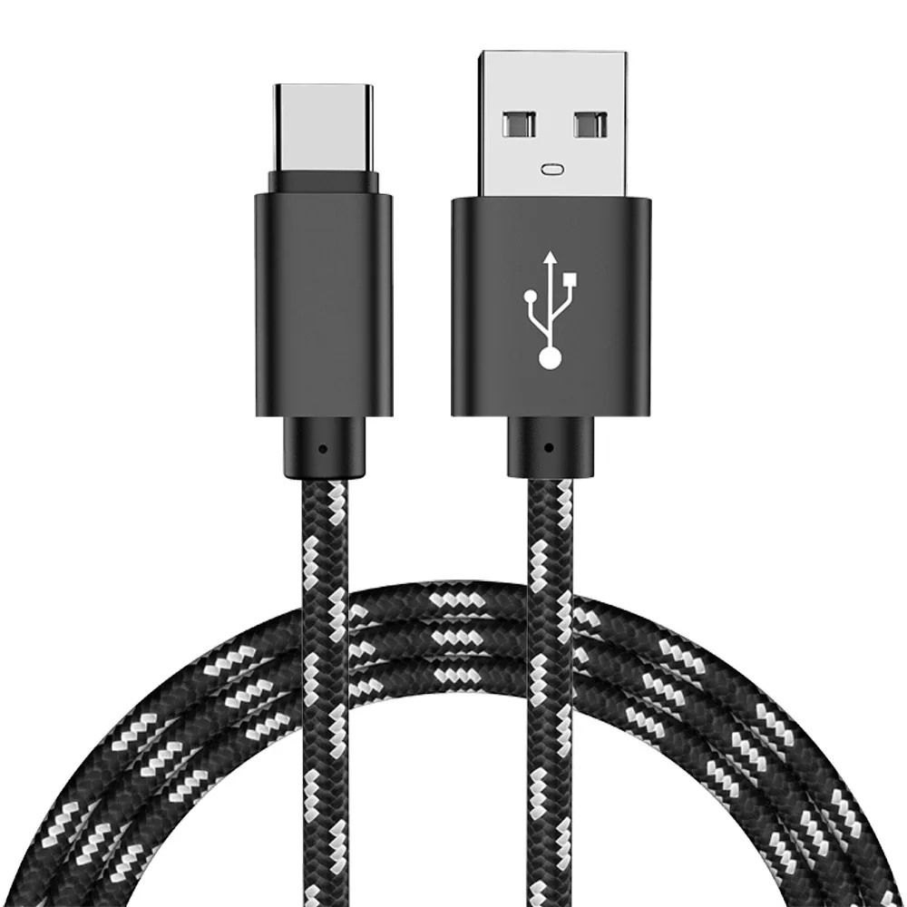 MUSTTRUE 3A C кабель usb type C кабель для huawei P20 Lite samsung S9 шнур для быстрой зарядки и передачи данных tipo c провод c type адаптер usb-c 1 м - Цвет: Black