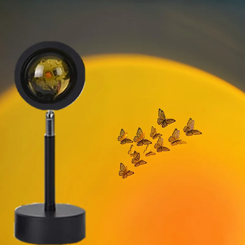 Sunset Projection Night Light Background Galaxy Projector Atmosphere Rainbow Lamp Decoration Bedroom Decorative |