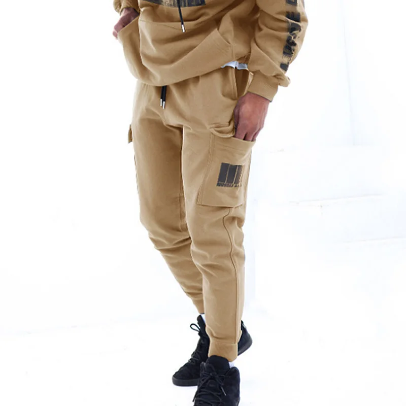 Брюки-карго мужские спортивные джоггеры брюки для фитнеса модные повседневные