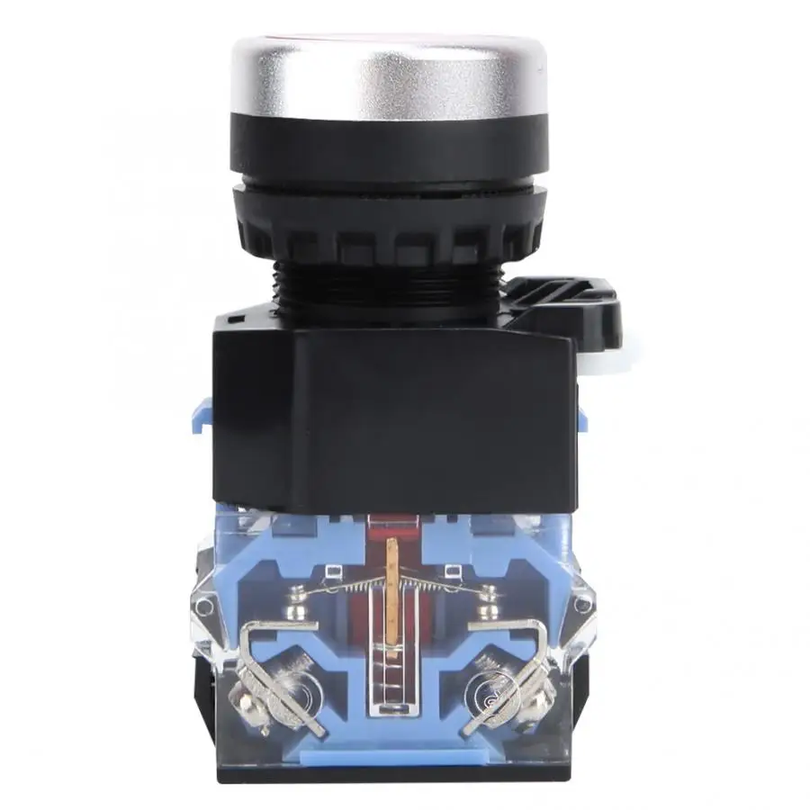 10 bem38-11s серебряный сплав самоблокирующаяся плоская головная кнопка