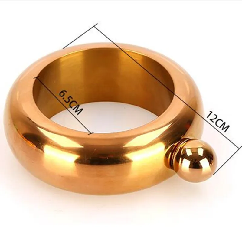 Браслет из нержавеющей стали хип-колба алкоголь виски ликер держатель посуда для