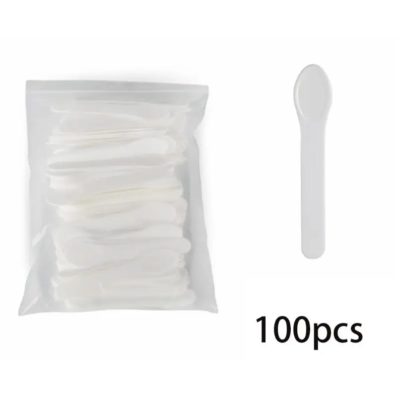 Round Head Mask Scraper Face Cream Spoon Small Pick Rod 100pcs Cosmetic Packaging Special |