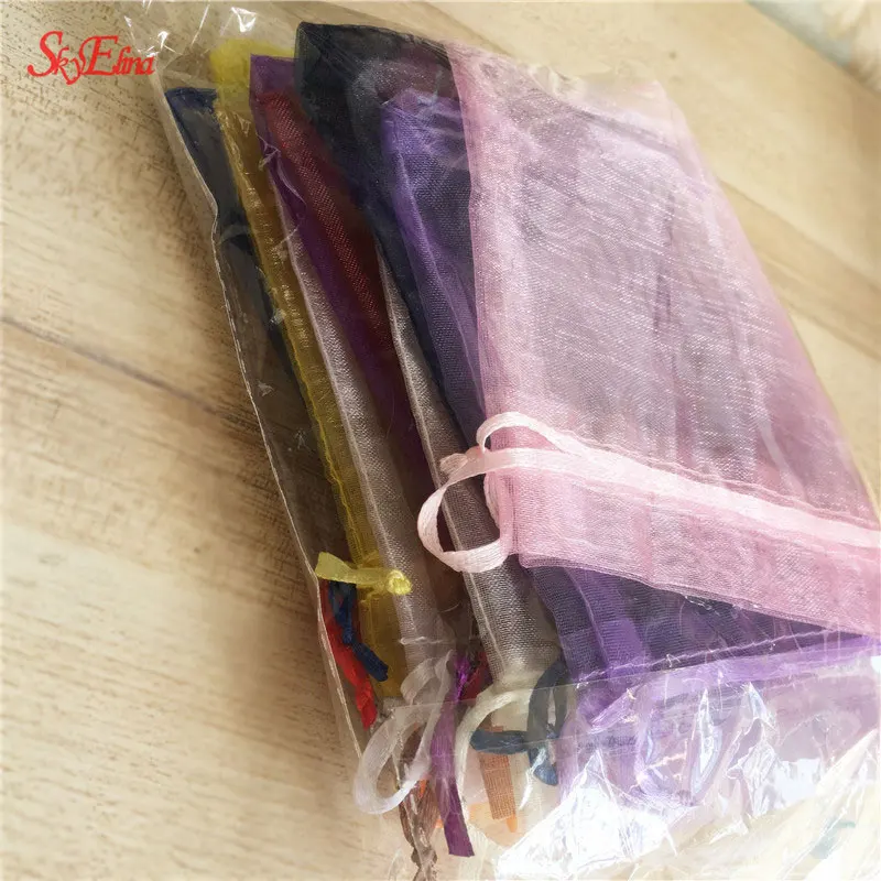 50 шт Сумка из органзы для ювелирных изделий свадебные украшения сумки вечеринок