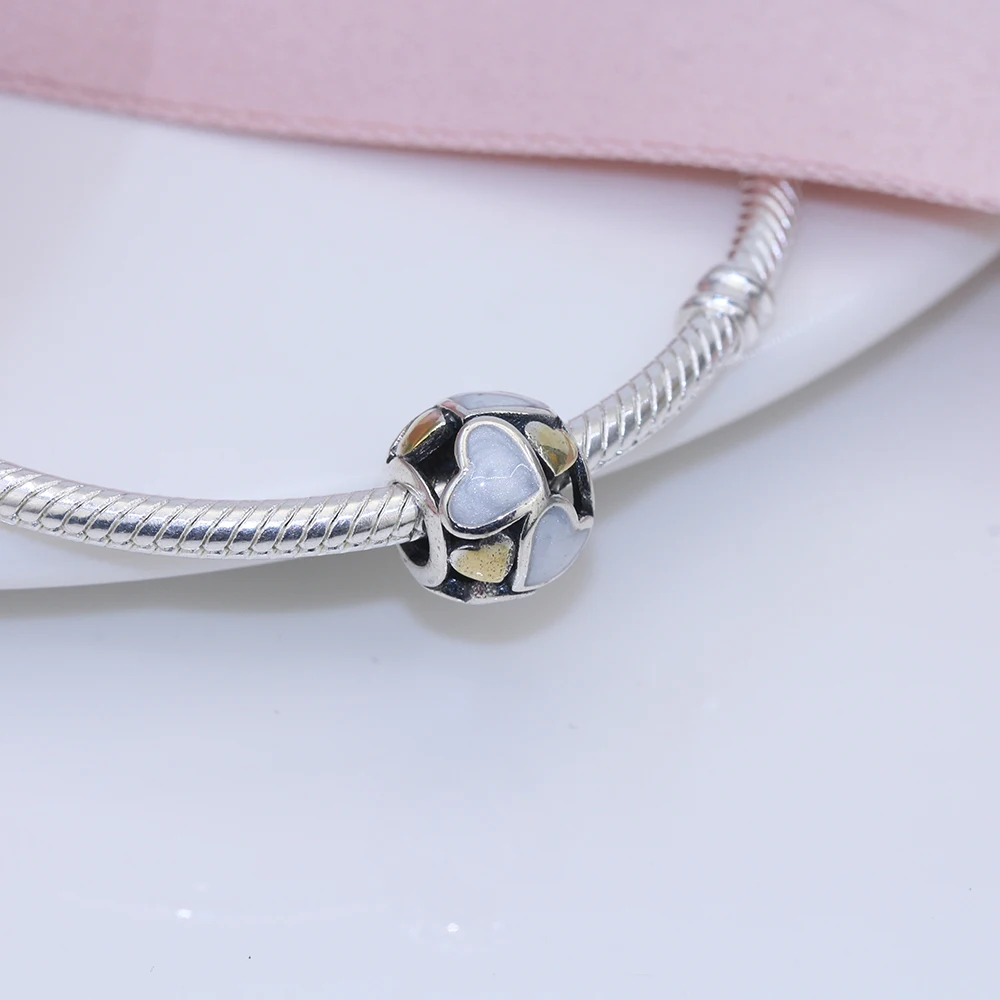 

Fit Original Pandora charms bracelet beads S925 sterling silver Love full of beads women's popular jewelry girlfriend gifts