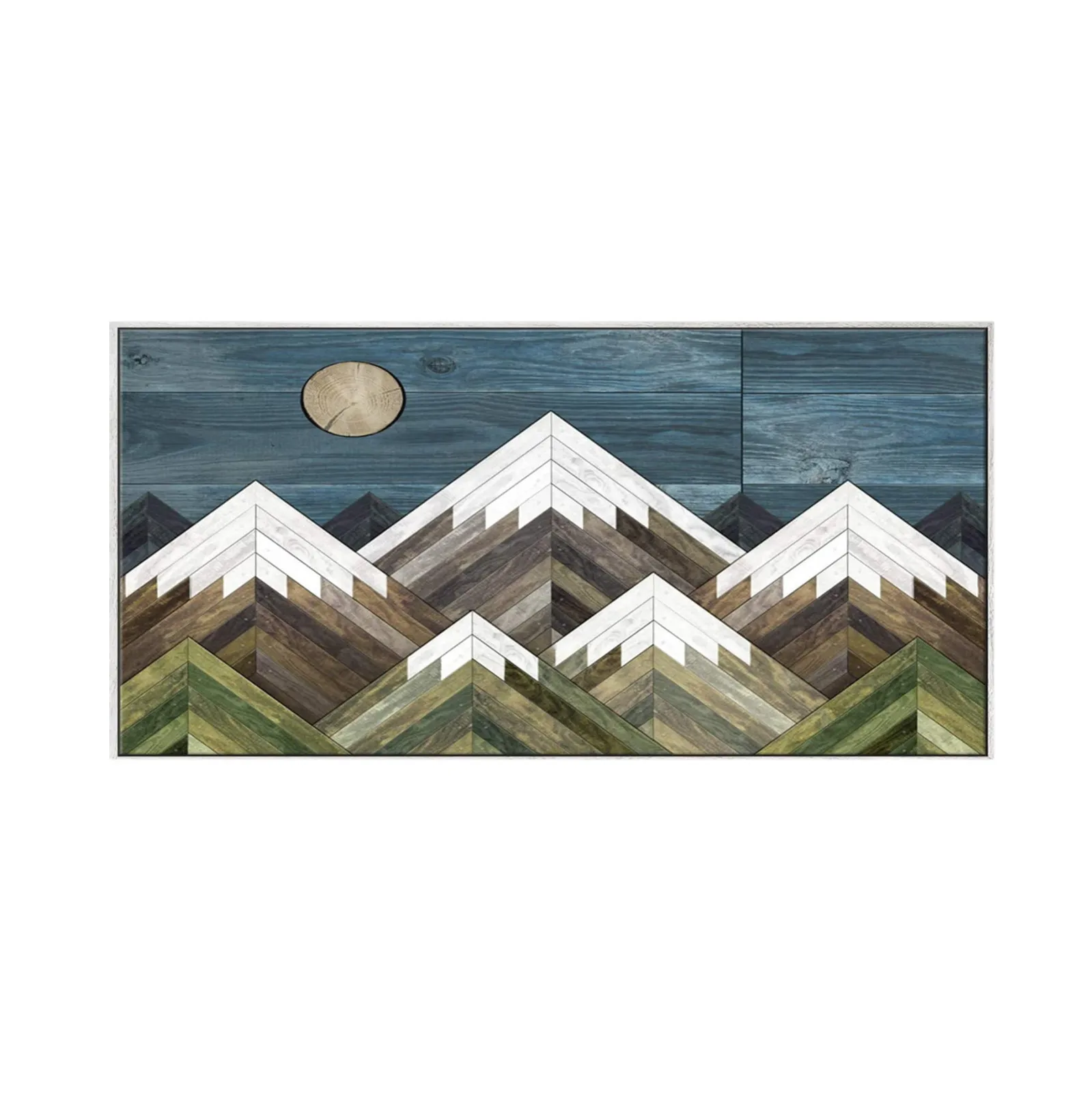 

Деревянная Гора, 30 см, настенное украшение, украшение, закат, луна, вид, украшение для дома, картина, Прямая поставка