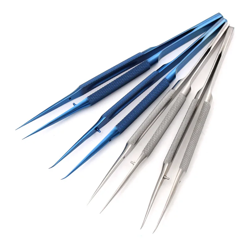 Пинцет из титанового сплава с тонким наконечником диаметром 0 15 мм | Красота и