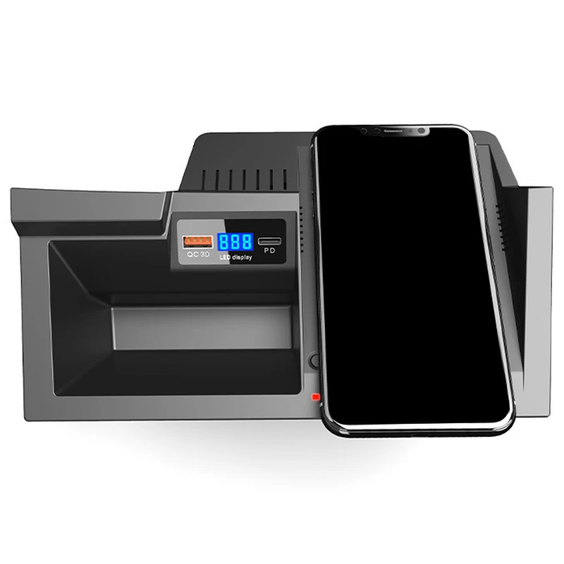 Автомобильное беспроводное зарядное устройство QC3.0 Quickcharge USB Type-C Plug &amp Play