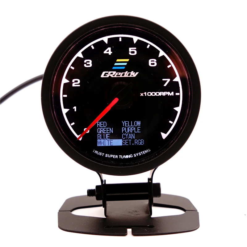 Спидометр GReddi Multi D/A lcd цифровой дисплей Тахометр автомобильный измерительный прибор 2,5 дюймов 62 мм 7 цветов в 1