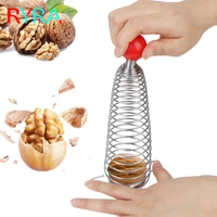 spring nutcrackers stainless steel spiral open walnut artifact with stand for professional walnut accessories household supplies