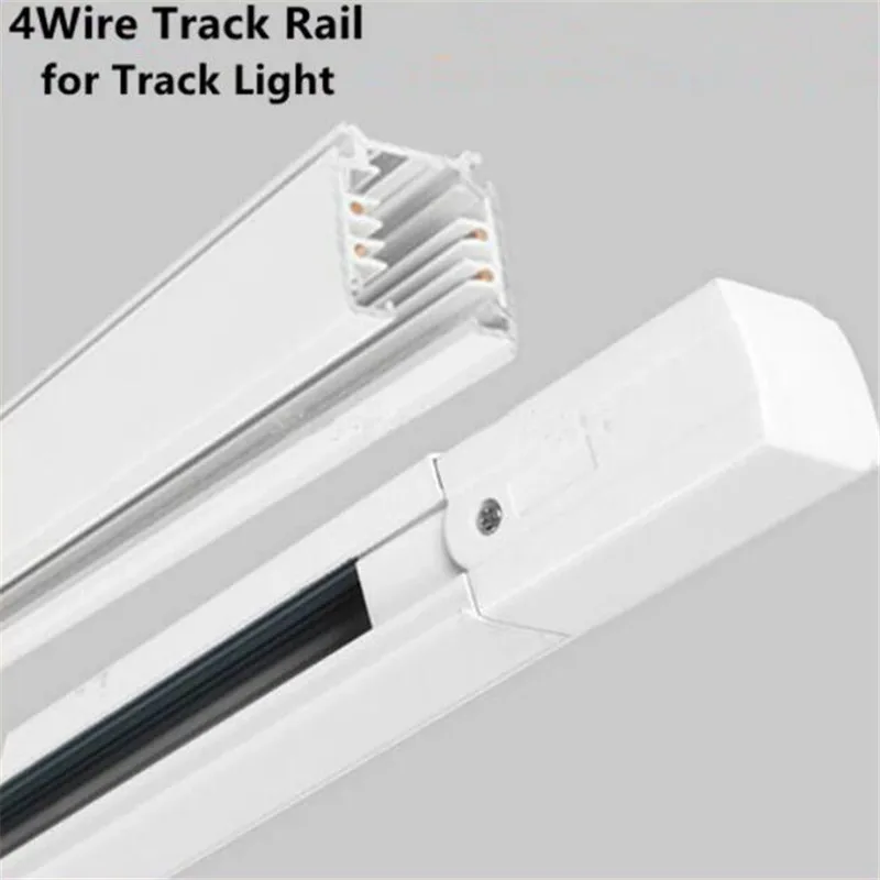 Трековый светодиодный светильник 18 Вт 4 провода 3 фазы монолитный блок