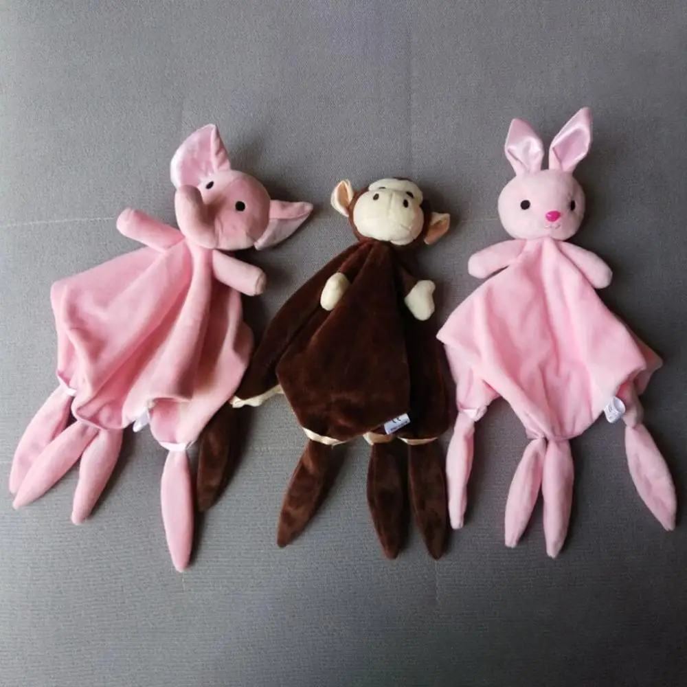 Baby Plush Toys Soft Appease Towel Soothe Reassure Sleeping Animal Blankie Educational Rattles Clam plush Bebes Doll | Игрушки и хобби