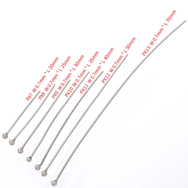 

Stainless steel Ball head Pins Bead Needle Findings Necklace For Jewelry Making Bracelet DIY Supplies Accessories