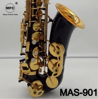 music fancier club alto saxophone mas 901 black lacquer with case sax alto mouthpiece ligature reeds neck musical instrument