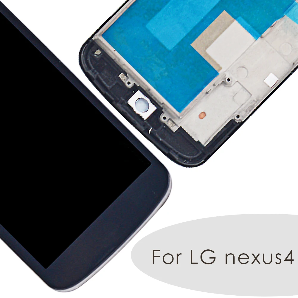 4 7 &quotдля LG Optimus Google Nexus ЖК дисплей сенсорный экран с рамкой дигитайзер для E960 Nexus4