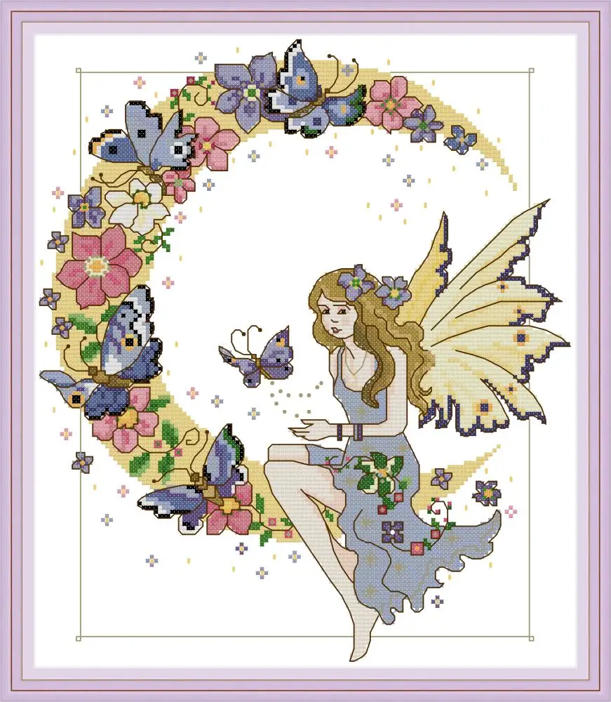 Everlasting love Butterfly сказочные китайские наборы для вышивки крестом экологический хлопок с печатью 11 DIY рождественские Свадебные украшения