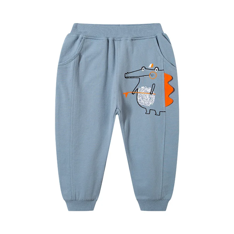 

2020 Fashion New Autumn Children's Pants Baby Casual Pants Kids Cartoon Pattern Dinosaur Boys Pants Kid Boy Cotton Trousers
