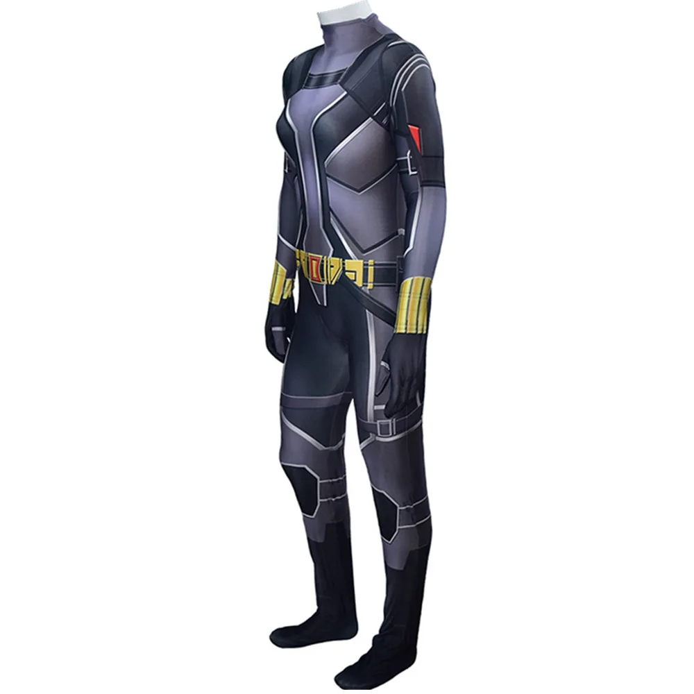 2020 черный костюм вдовы супергероя для косплея зентай на Хэллоуин|Игровые