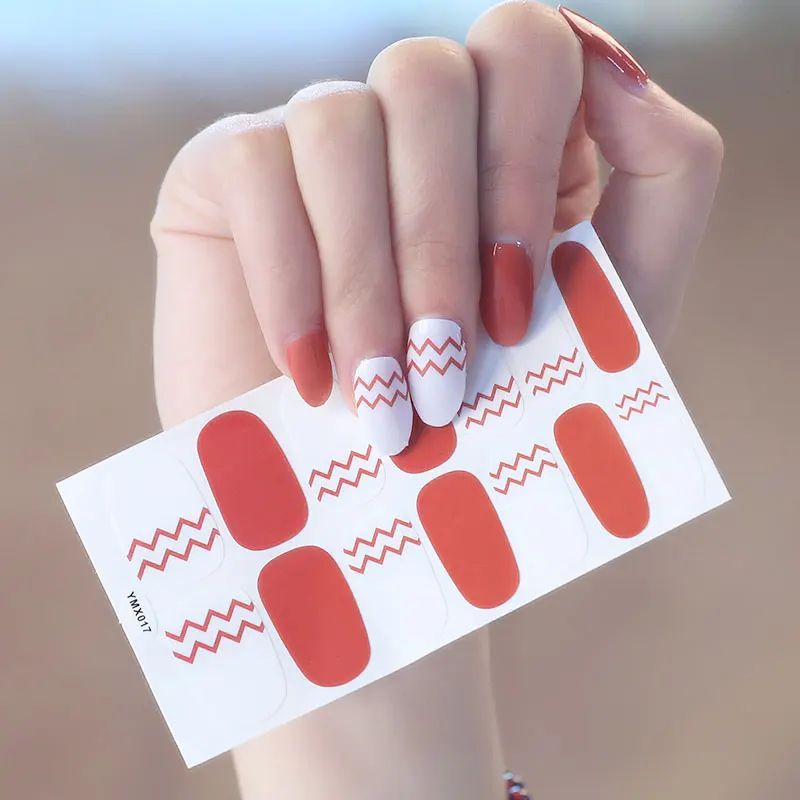 Переводные наклейки для ногтей Lamemoria 14 типов/листов картинки белая черная