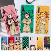 demon slayer anime phone case for xiaomi redmi note 10 11 10s 11s 11t 9s 8t 9t 9a 9c 9 pro 8 8a 7 7a fundas coque shell cover