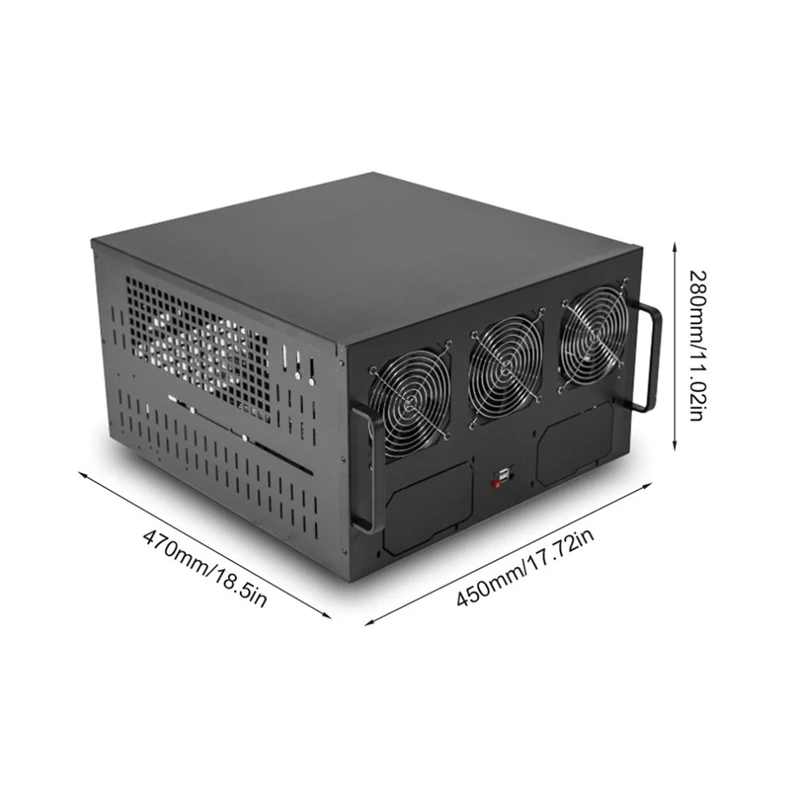 USB шахтерский корпус 6U PC серверная стойка Scrypt Asic Биткоин горная установка
