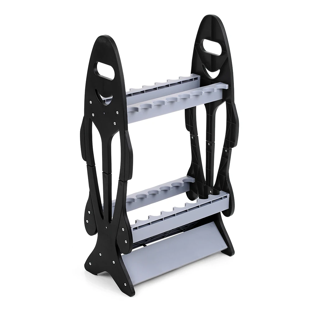 

16 держателей для удочек в форме рыбы, стеллаж для хранения, компактная Стойка для удочки, органайзер, Аксессуары для рыбалки