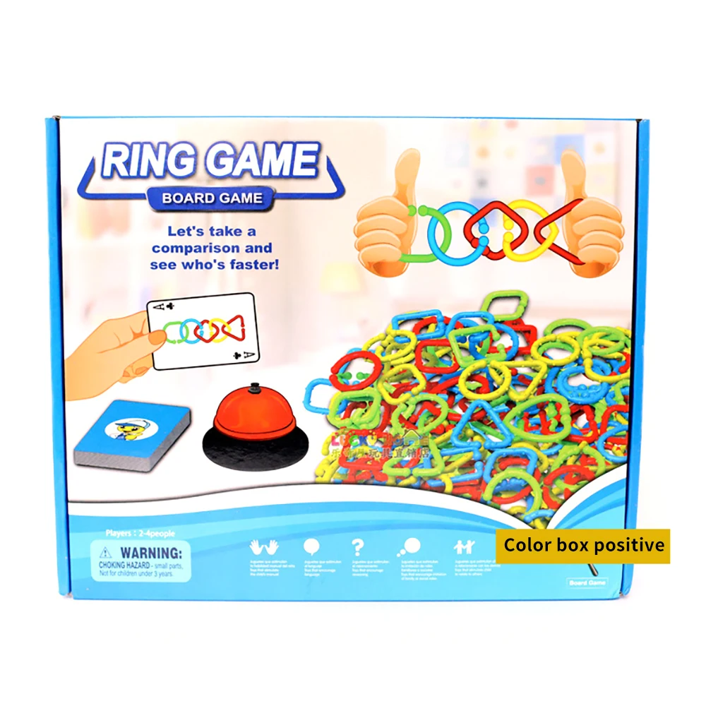 

Children'S Table Games Ring Game Colors Shapes Cognition Educational Interactive Game Gift For Children