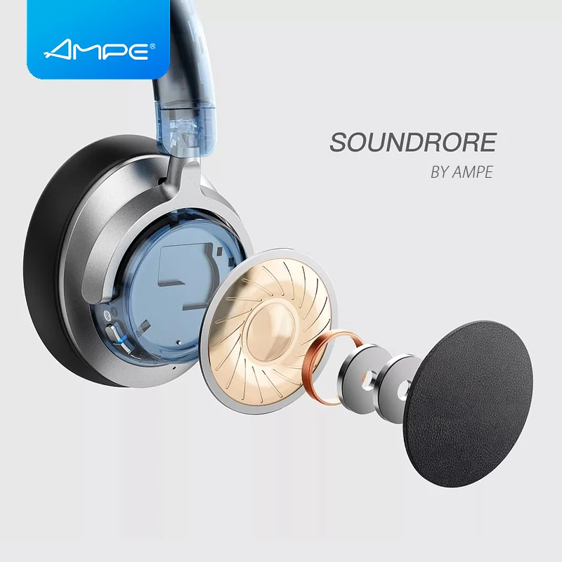 Металлический чехол для наушников Ampe E12 Special edition звукоизоляция HD HiFi