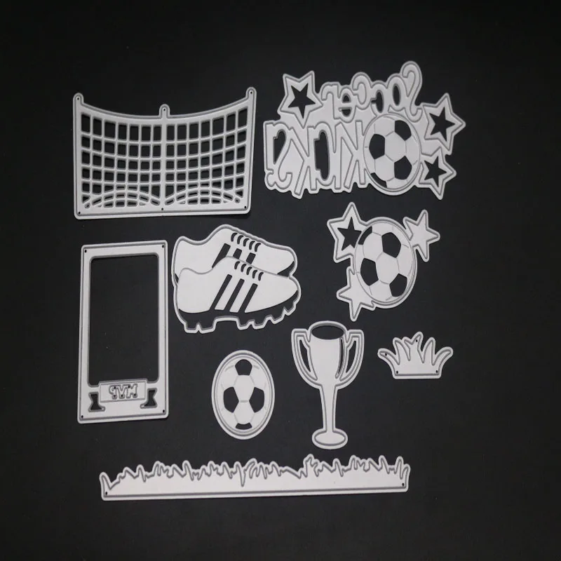 Металлические штампы с футбольной границей кроссовки вырезанные форма для