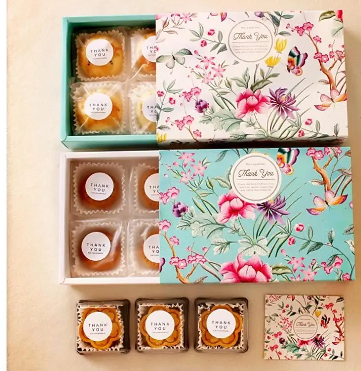 Цветочный дизайн бумажная коробка для торта на день рождения с сыром контейнер