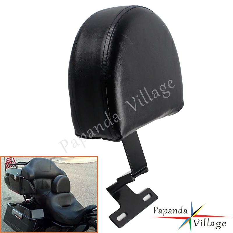 Черный Регулируемый вставной драйвер из искусственной кожи для Harley Softail с