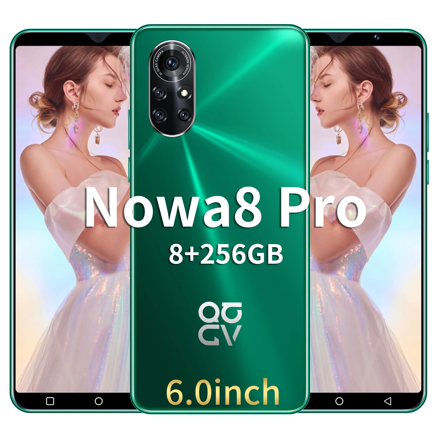 

Global Version Nowa8 Pro 6.0 Inch 8GB RAM 256GB ROM 6800mAh Mobile Smartphones 16+32MP 10 Core 4G 5G MTK6889 Mobile Phone