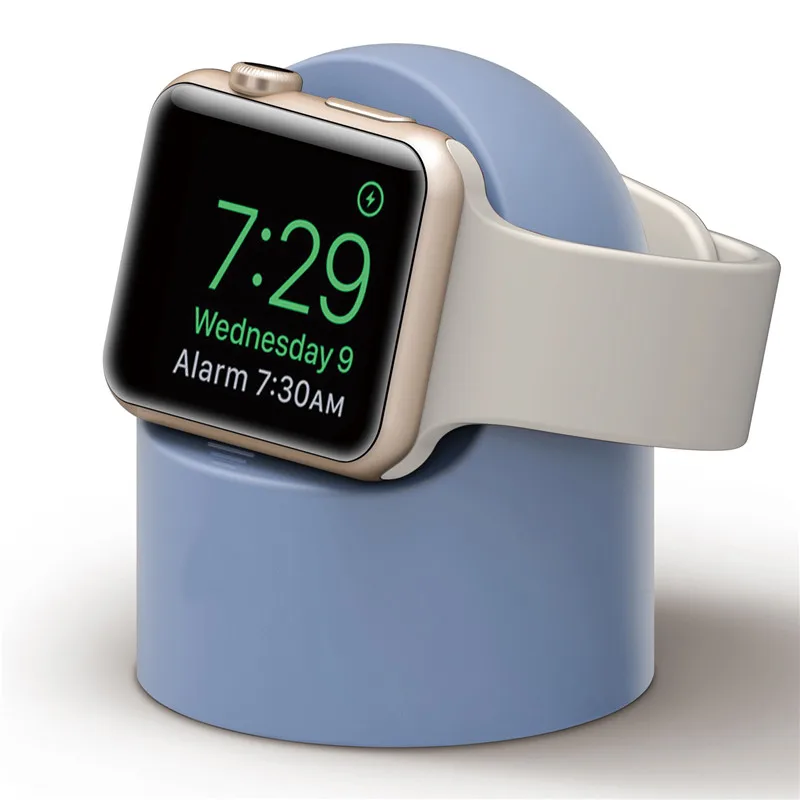 Силиконовая док-станция для часов подставка Apple Watch Series 5 4 3 2 44 мм 42 38 зарядного