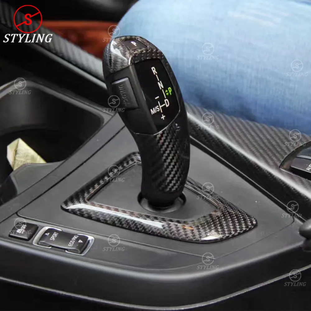 F30 F36 углеродный чехол для рычага переключения передач BMW F20 F21 F32 F22 F10 F12 F25 F26 F01