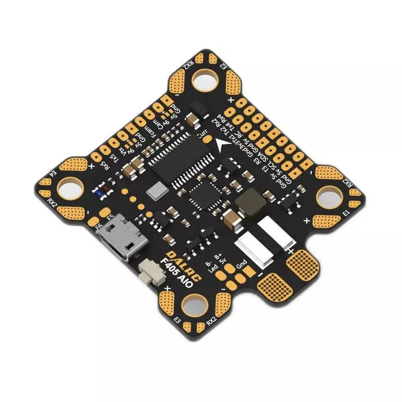 Контроллер полета RCtown F405 AIO Betaflight F4 MCU STM32F405 MPU6000 OSD 9 V/1.5A 5 V/2A BEC 200A PDB | Игрушки и хобби
