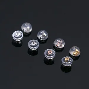 20 шт., гипоаллергенные серебряные полукруглые серьги с силикагелевым покрытием