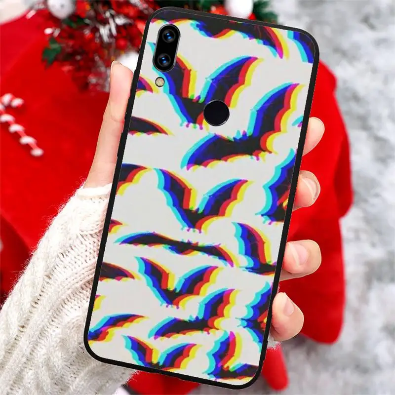 

Bat skull black cat halloween Phone Case For Xiaomi Redmi note 7 8 9 t k30 max3 9 s 10 pro lite