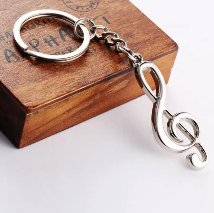 Горячая Распродажа скрипичный ключ подарки покрытием музыкальная нота брелок