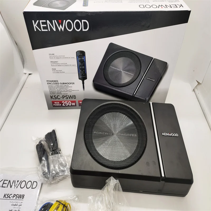 Бесплатная доставка 1 комплект KENWOOD KSC-PSW8 250 Вт ультракомпактный автомобильный