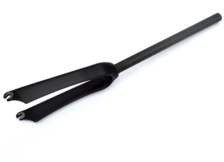 Вилка велосипедная матовая маленькие колеса 3K полностью из углеродного волокна