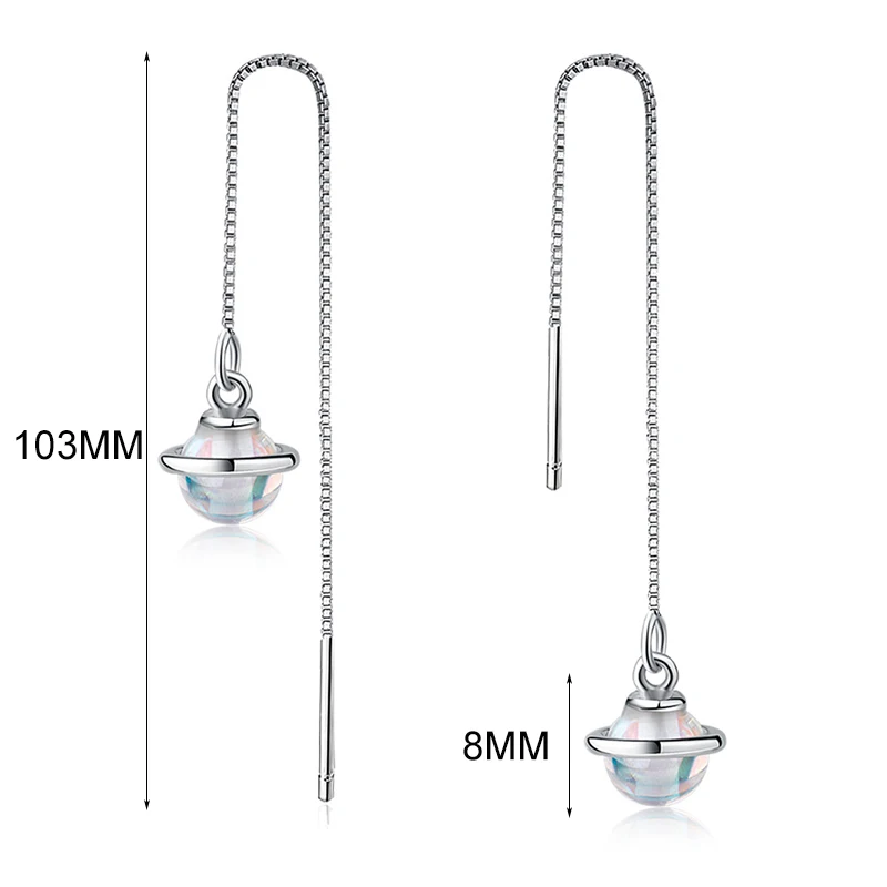 MEETSOFT модные серьги-подвески из стерлингового серебра для женщин модный дизайн