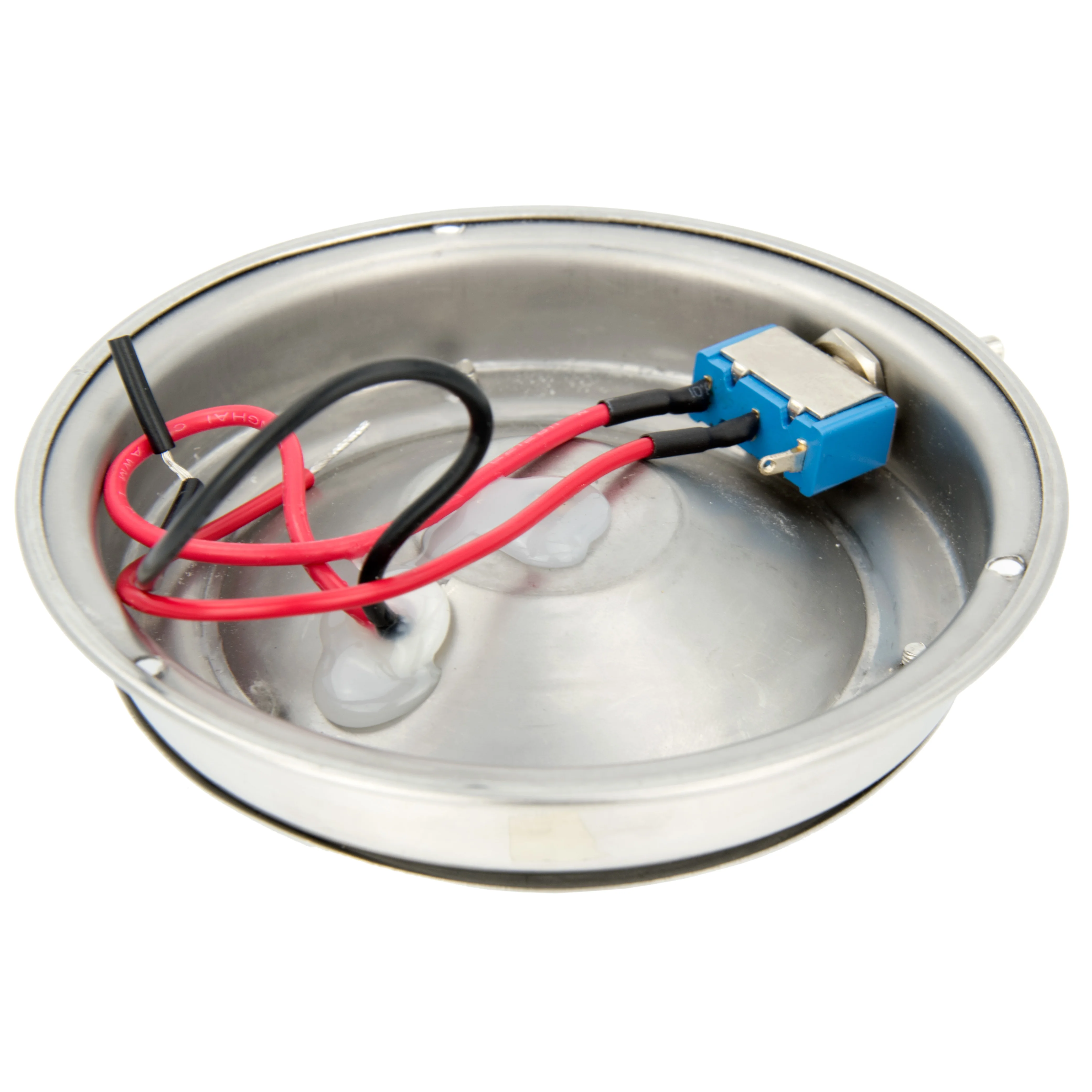 

12V 4.5" Stainless Steel LED Dome Light Cool White Boat RV Interior Light