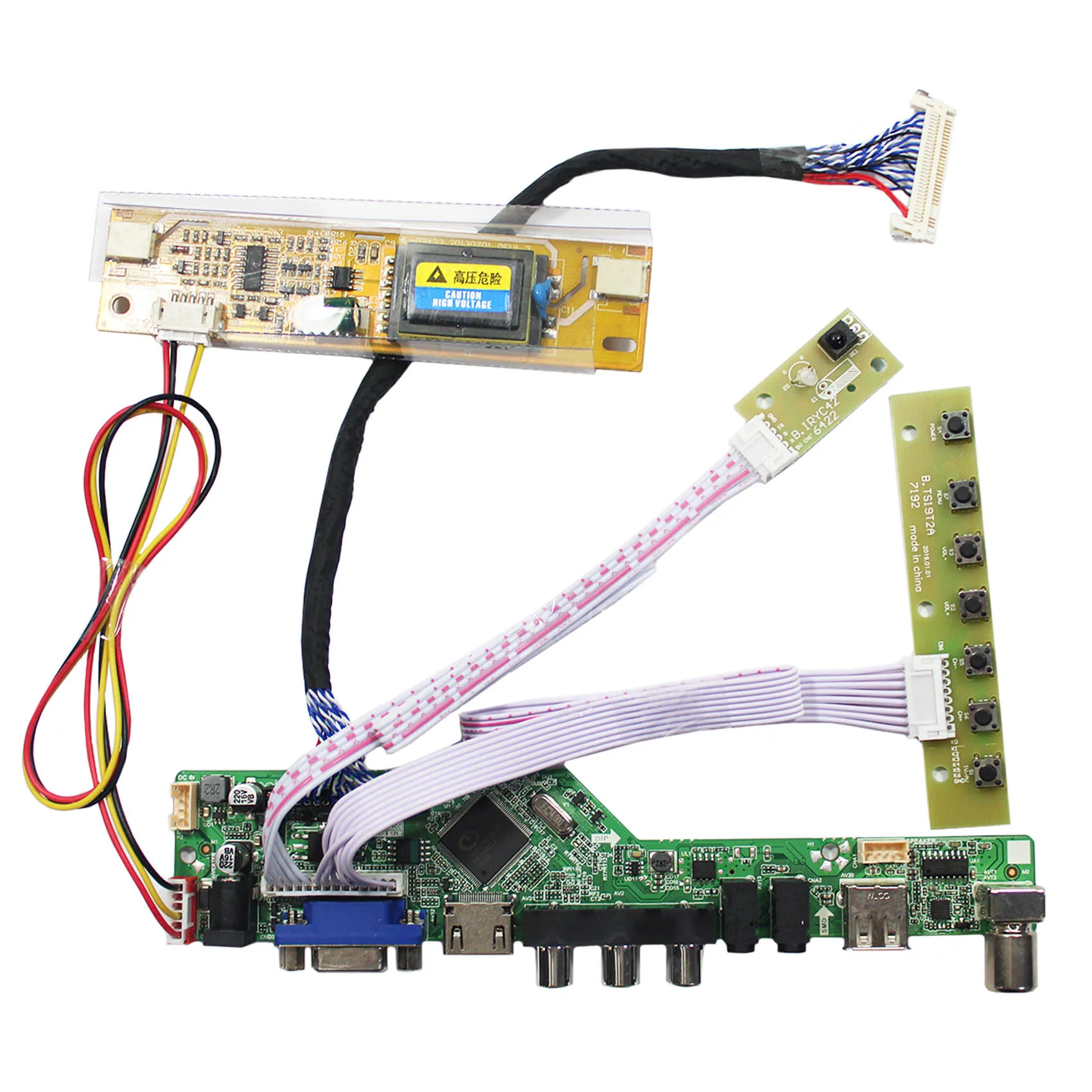 

HD-MI VGA AV USB RF LCD Controller Board Compatible Work With:17.1inch 1400x900 LM171W02-TLB2