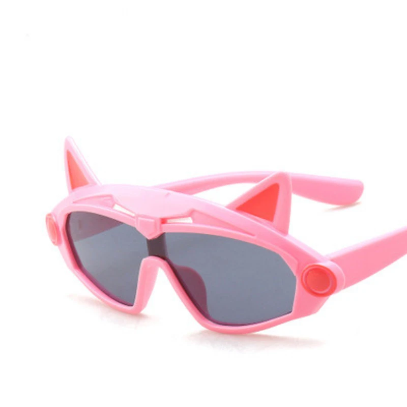 

new cat eye silicone sunglasses children 2020 trendy fashion cartoon sun glasses boys girls polarized shade mirror UV400