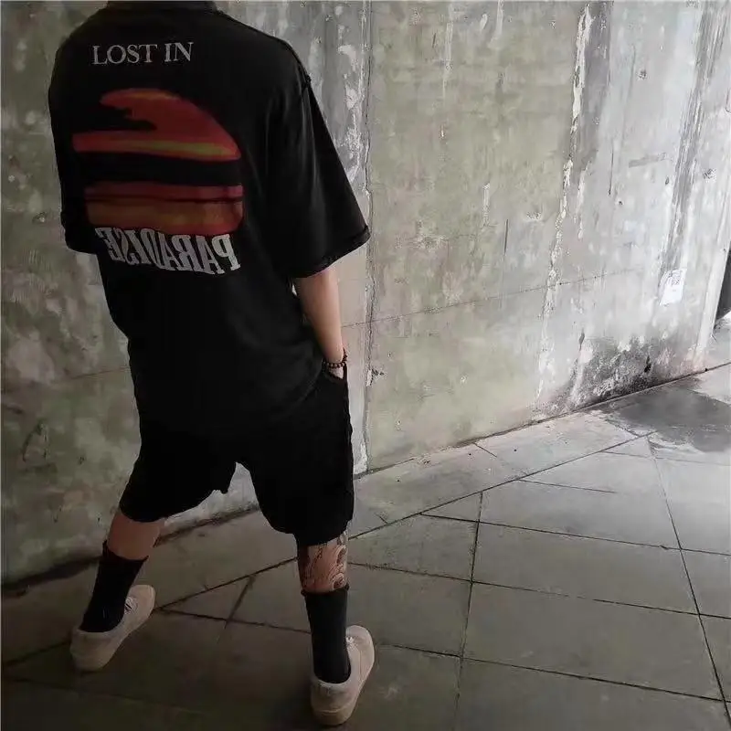 

Men Women Askyurself Inside out Vintage T shirt Summer Best quality Washed Do Old Askyurself Lost In Paradise Tees T-shirts