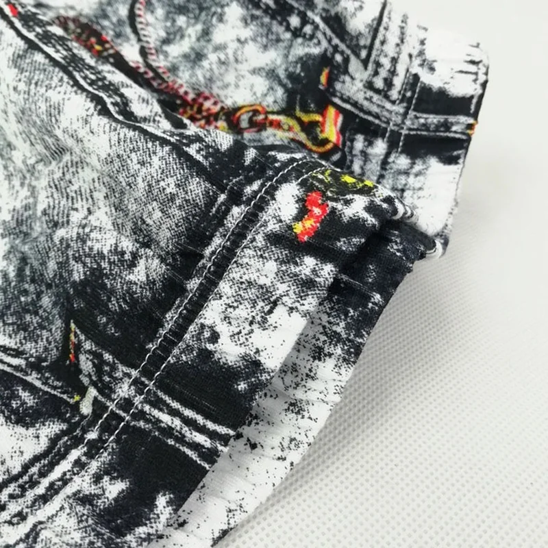 

Men Denim 3D Print Man Boxers Home Comfortable Panties Pocket Fashion Underwear Boxer Boxershorts Underpants Cuecas