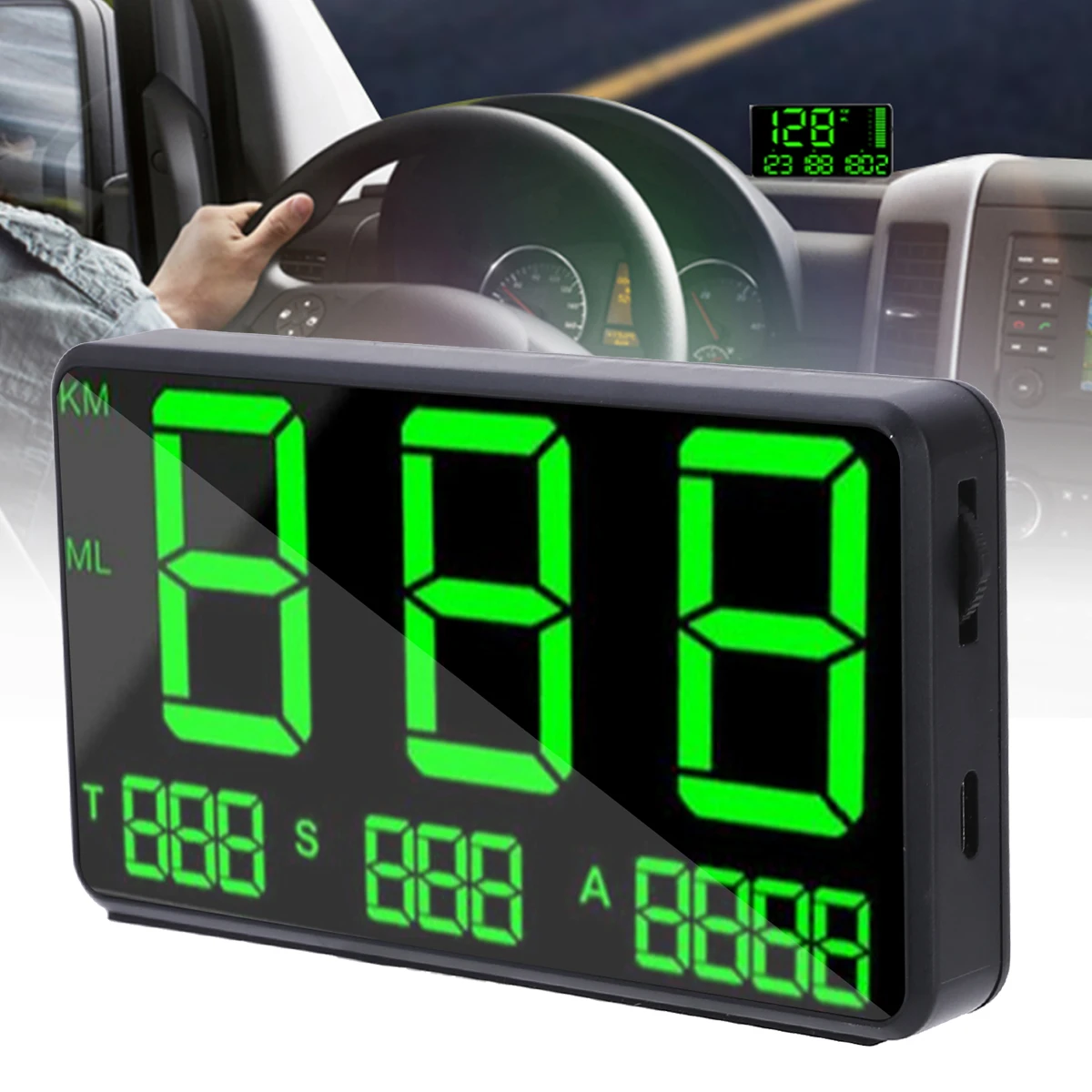 4 5 дюймовый C80 большой дисплей шрифтов GPS Hud Автомобильный проекционный Спидометр