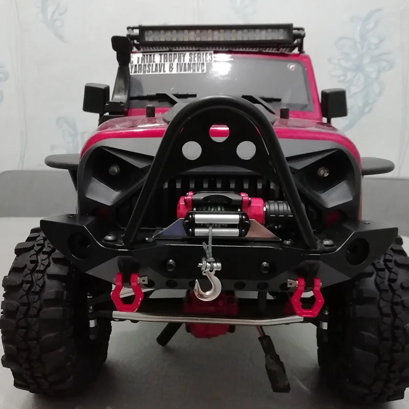 Для TRX-4 универсальный металлический передний и задний бампер с светодиодный