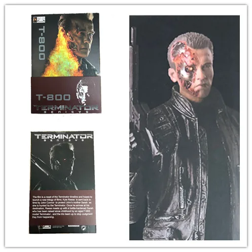 

30cm New Crazy Toys Terminator 2 Judgment Day T-800 Arnold Schwarzenegger PVC Action Figure Model Toy Christmas Gift